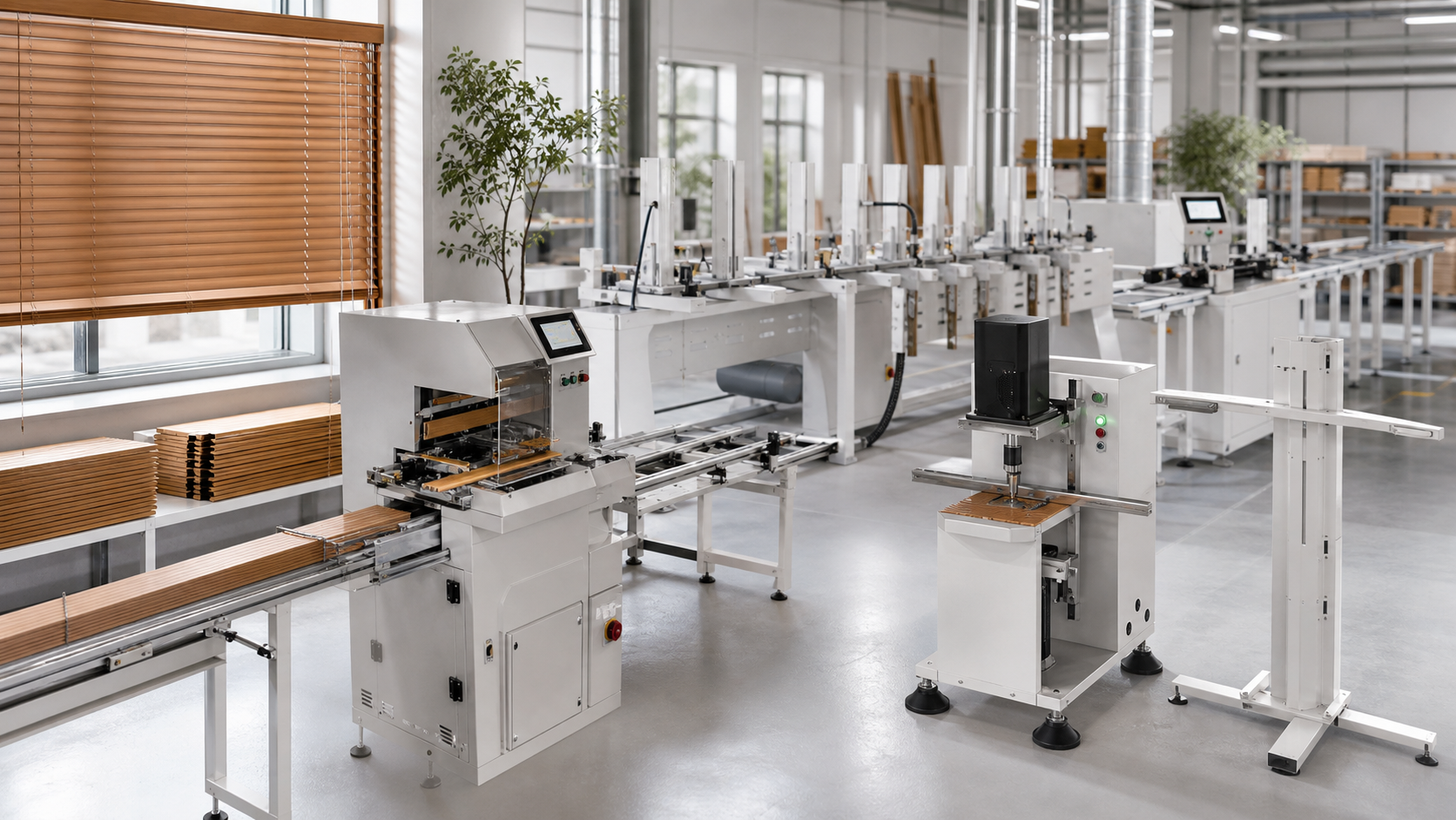 Sunshieldorhonki Bamboo, Wood & Foam Blind Production Line