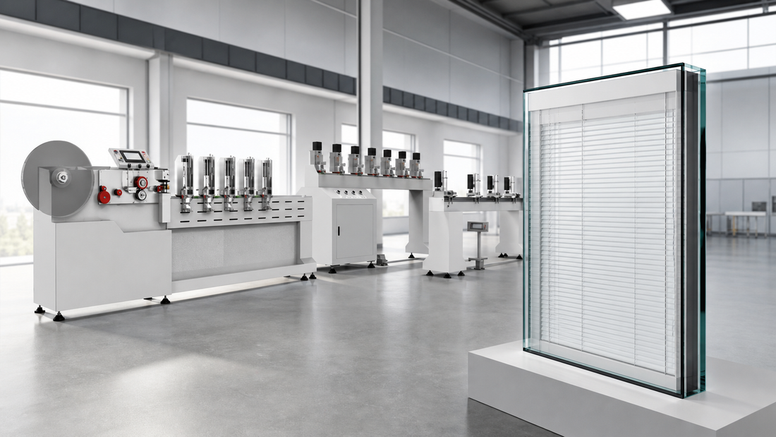 Sunshieldorhonki Magnetic Blinds in Hollow Glass Production Line